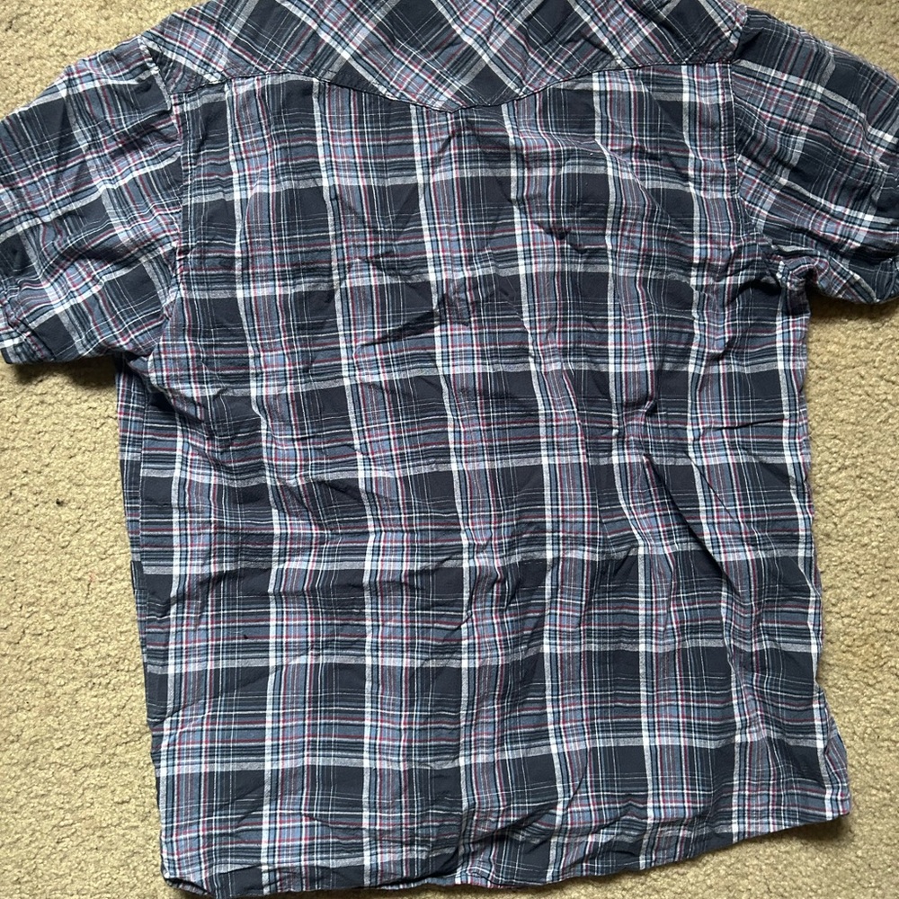 Blue Button Up - Picture 3 of 3